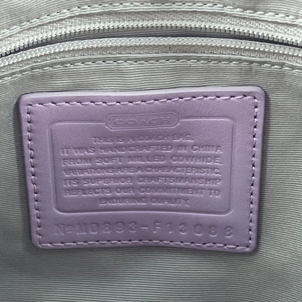 Retired Coach Hobo Bag Pebble Leather Petal Barbie Gum Pink White Colorblock